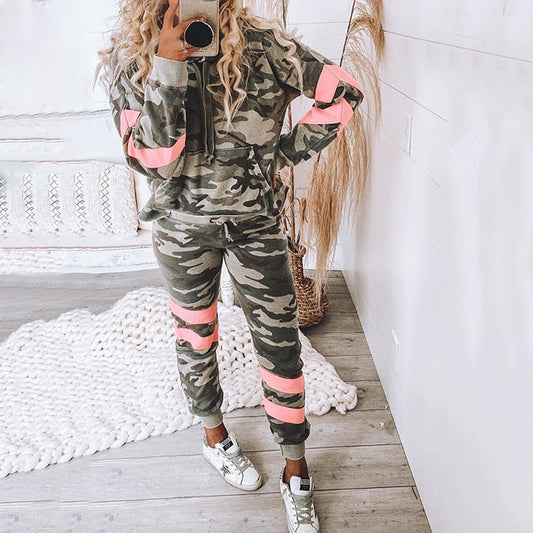 Sudadera Deportiva con Capucha para Casa - Conjunto Cómodo de Manga Larga