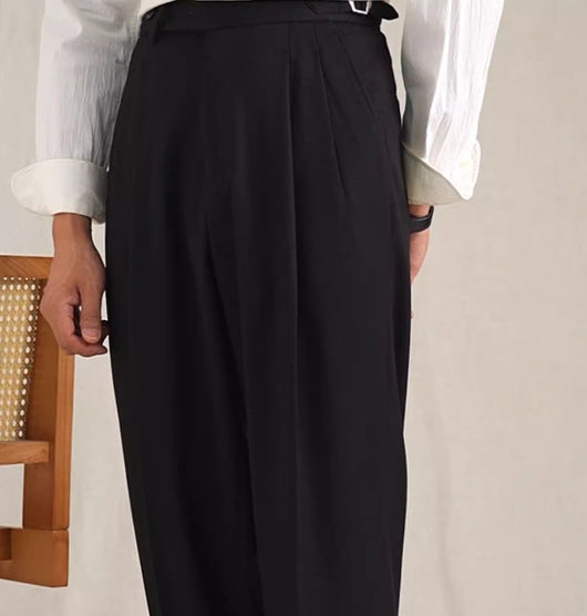 Pantalón Casual Napolitano de Twill para Hombre - Corte Recto y Holgado - Image 10