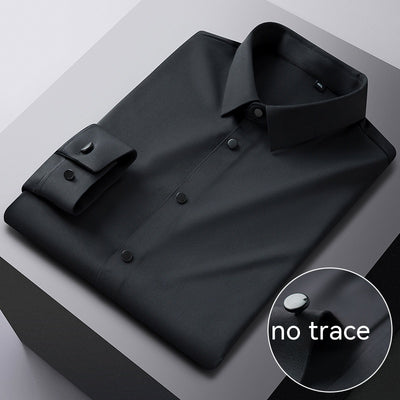 Camisa Elástica Sin Costuras con Rayas para Hombre - Image 8