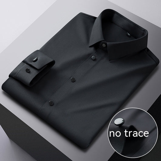 Camisa Elástica Sin Costuras con Rayas para Hombre - Image 8