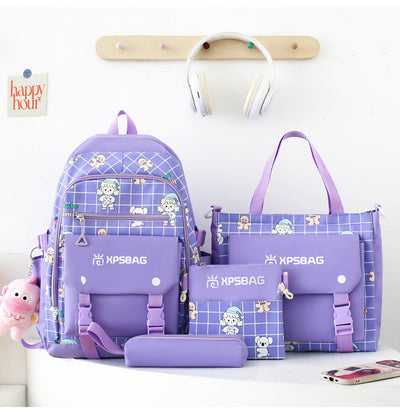 Mochila Escolar Primaria para Niñas - Set de Cuatro Piezas - Image 23