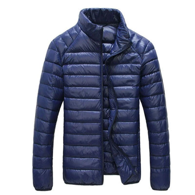 Chaqueta de Plumas Ligera para Hombre con Cuello Tipo Mao - Talla XL - Image 4