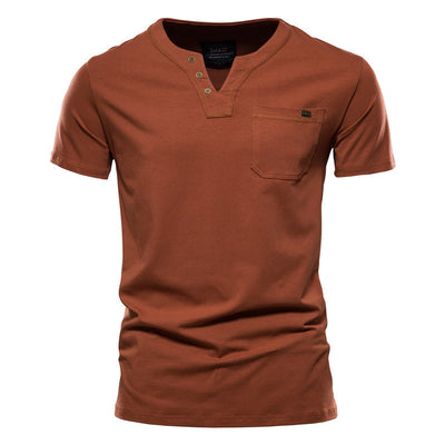 Camiseta Deportiva Slim Fit de Algodón con Bolsillo para Hombre - Image 4