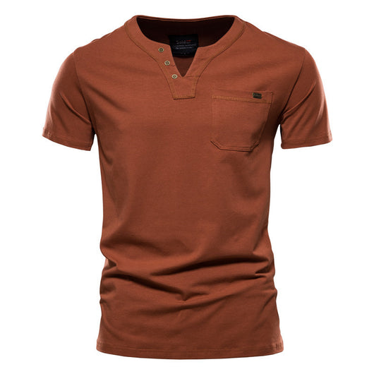 Camiseta Deportiva Slim Fit de Algodón con Bolsillo para Hombre - Image 4