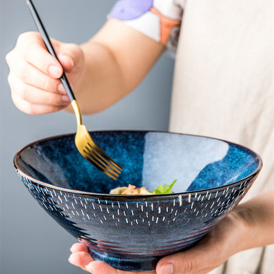 Tazón de Cerámica para Ramen Diseño Estrellado Grande