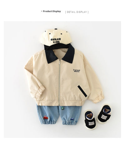 Cardigan con Cuello Grande y Cierre de Cremallera para Niños - Image 17