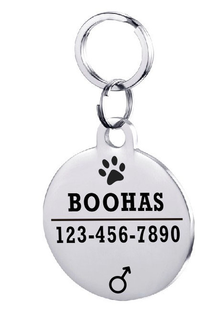 Placa de Identificación para Perro en Acero Inoxidable Personalizada - Image 22