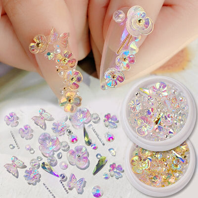 Uñas Decoradas Mariposa Floral