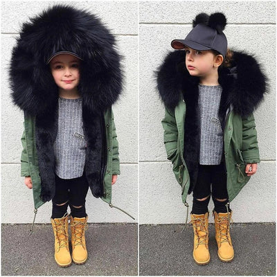 Abrigo de Pelaje Sintético para Niños