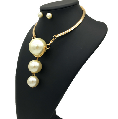 Collar Colgante de Perla Grande - Joyería Exagerada - Image 2