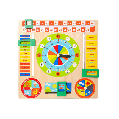 Juguete de Bloques Educativo Reloj-Calendario - Image 5