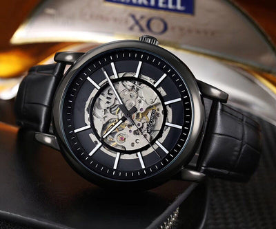 Reloj Deportivo Mecánico para Hombre con Correa de Cuero - Image 3