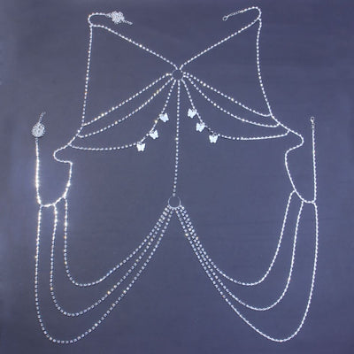 Cadena Corporal Mariposa con Cristales Brillantes - Accesorio Elegante para Fiesta - Image 9