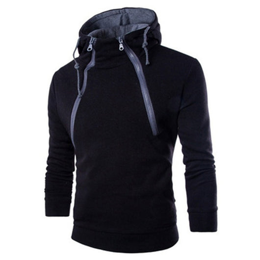 Chamarra Hoodie con Doble Cierre y Contraste de Colores - Image 5