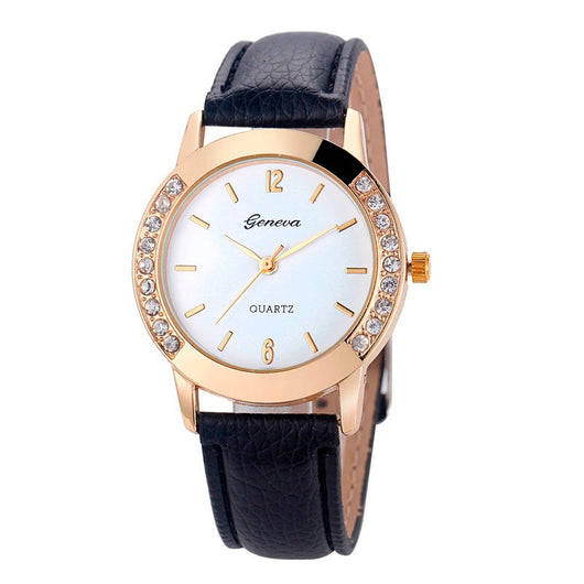 Reloj para Mujer con Diamantes Bilateral Estilo Casual Ginebra - Image 2