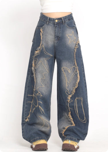 Jeans Deconstructidos con Bordado para Mujer, Colección Otoño - Image 11