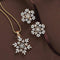 Conjunto de Collar y Aretes Copo de Nieve