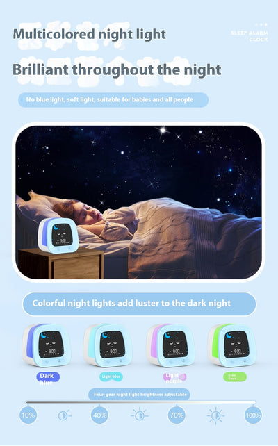 Reloj Despertador Musical Infantil con Luz Nocturna y Función Silencio - Image 9