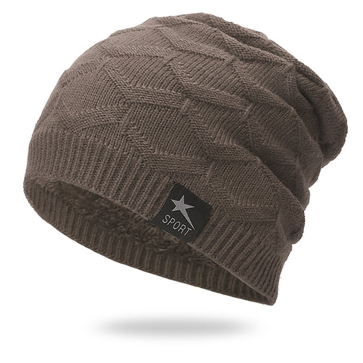 Gorro Tejido Impermeable con Forro de Terciopelo - Color Sólido - Image 11