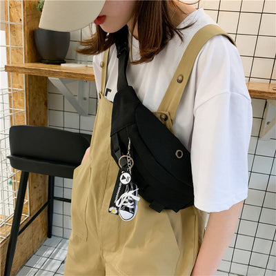 Bolsa Mensajero Harajuku Estilo Coreano para Estudiantes - Lienzo Resistente - Image 8