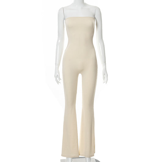 Jumpsuit Casual Elegante sin Mangas con Espalda Descubierta y Cordones - Image 15