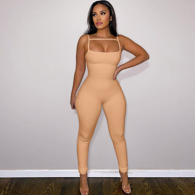 Jumpsuit de Verano para Mujer con Tirantes y Diseño Liso - Image 9
