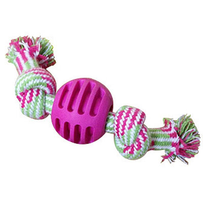 Juguete para Perro de Cuerda Algodón con Pelota Doble Nudo - Limpieza Dental - Image 6