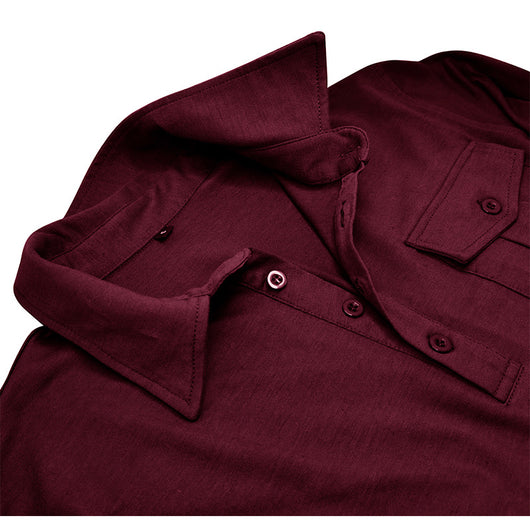 Camisa Clásica de Manga Larga Estilo Europeo para Hombre - Image 35