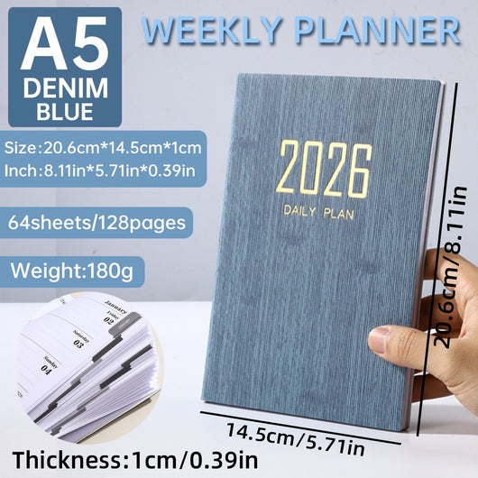Agenda Semanal A5 en Cuero Slim - Image 7