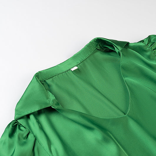 Blusa Corta con Cintura Elástica Fruncida - Ajuste Definidor Mujer - Image 11