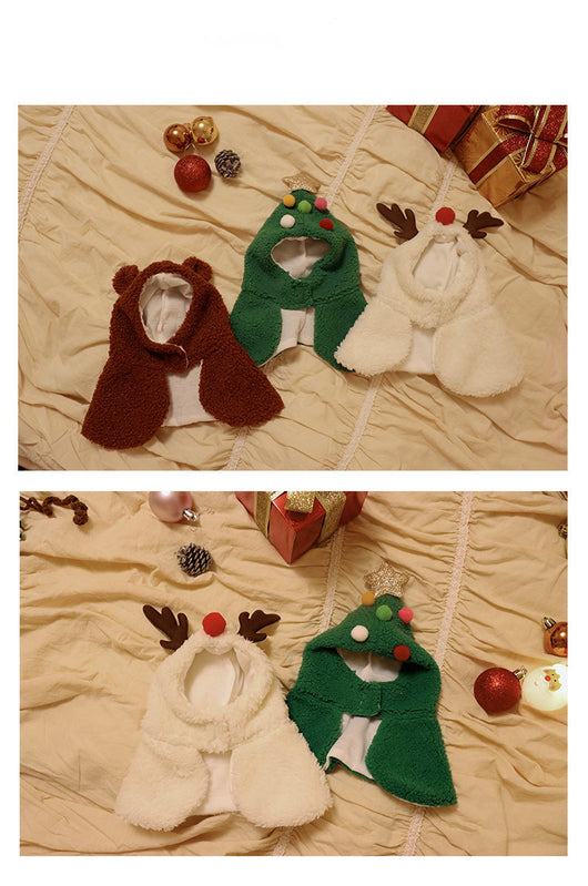 Capa y Gorro Navideño con Astas para Mascotas - Abrigo Cálido Otoño e Invierno - Image 17