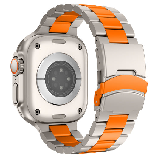 Correa de Titanio Tres Eslabones para Apple Watch S10 - Image 31
