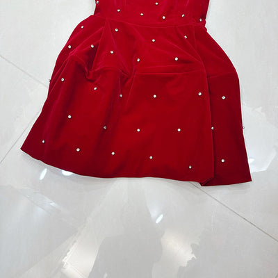 Vestido Negro Ajustado con Falda Voluminosa Mini - Image 8