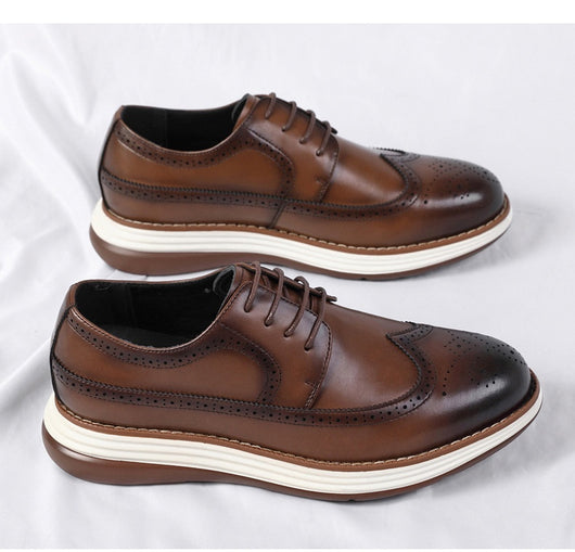 Zapatos de Cuero Ejecutivos para Hombre con Suela Gruesa Ultra Confortable - Image 14