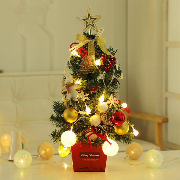 Paquete Árbol de Navidad Rojo Dorado