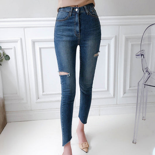 Pantalones Vaqueros Rotos Cintura Baja Ajuste Skinny - Image 13
