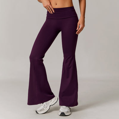 Pantalones Yoga Cintura Alta Plegables para Mujer - Image 9
