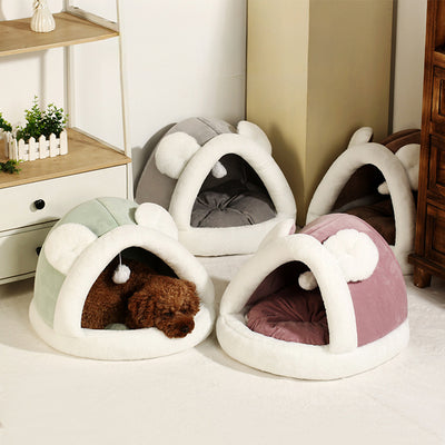 Cama Cueva Térmica para Gatos y Perros Pequeños - Refugio Acogedor - Image 5