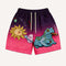 Shorts Retro Estampados Sueltos para Hombre