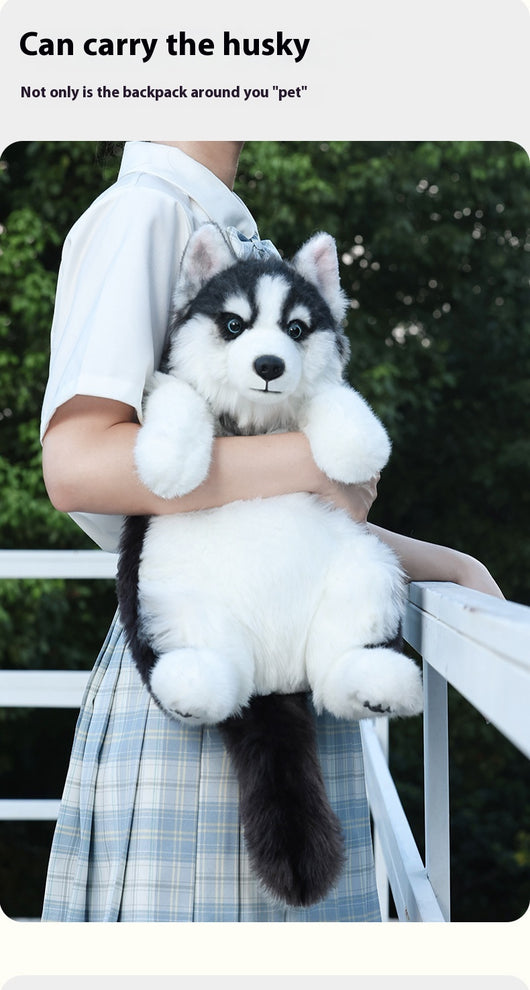 Peluche Simulado de Husky - Juguete de Bolsa Interactivo - Image 14