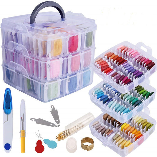 Kit de 150 Hilos de Costura con Accesorios y Bobinador