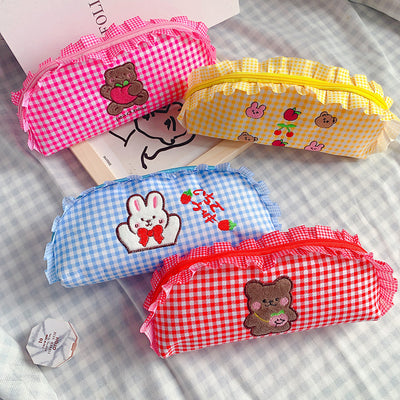 Estuche Escolar Adorable para Niñas - Diseño Viral con Red de Malla - Image 10