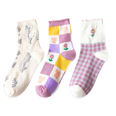 Calcetines Tobilleros para Mujer con Encaje Floral - Primavera y Verano - Image 10