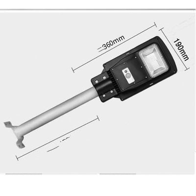Lámpara Solar LED de Calle con Sensor de Movimiento - Luz Exterior Impermeable para Jardín - Image 9