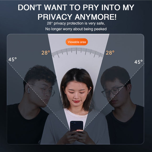 Protector de Pantalla Templado Anti-Espías para Móvil