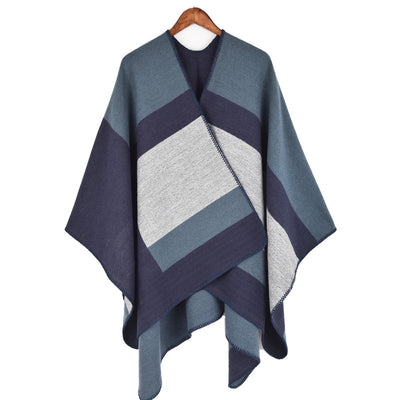Chal de Seda Jacquard Plateado para Mujer - Image 17
