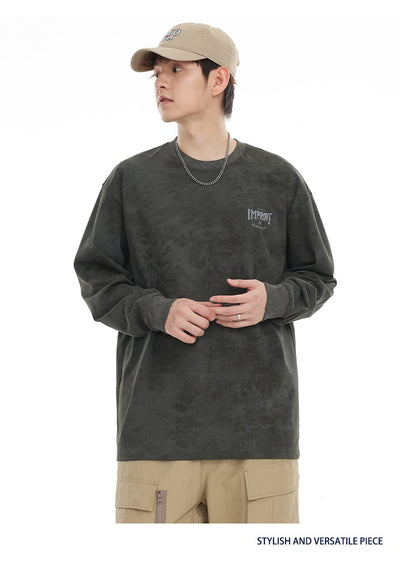 Playera Oversized Manga Larga Tie-Dye Retro Estilo Vintage - Image 24