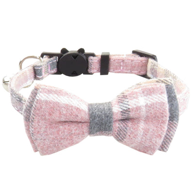 Collar Bandana con Moño para Gatos - Ajustable con Cierre de Seguridad