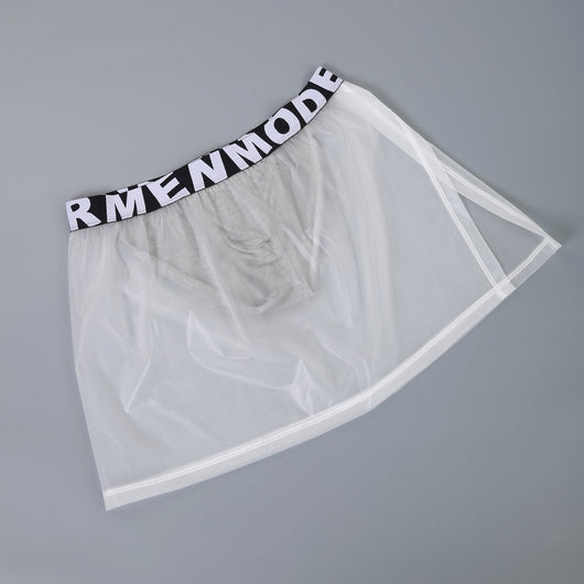 Pantalón Minifalda PVC Transparente para Hombre con Laterales Abiertos - Image 22