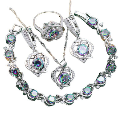 Conjunto de Joyería Elegante: Anillo, Collar, Aretes y Pulsera - Image 5